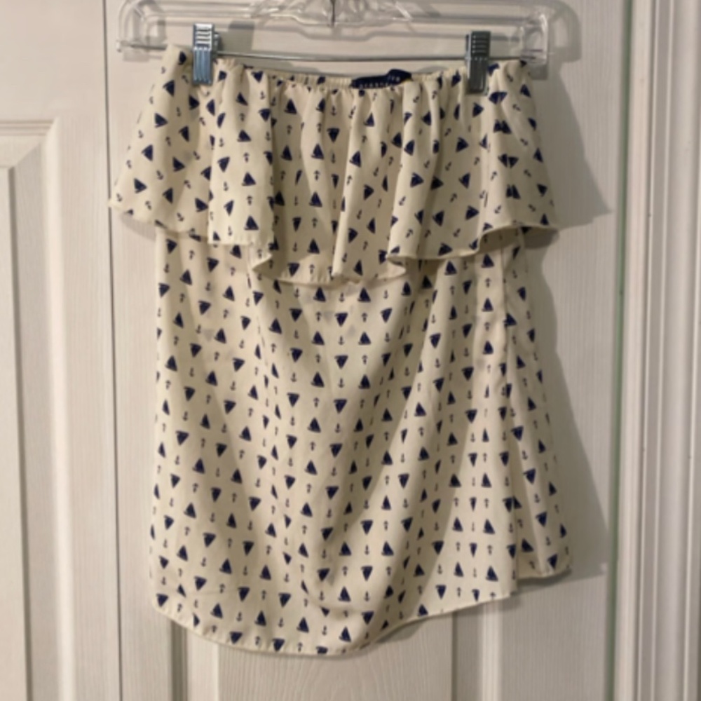 Boat Silky Strapless Top